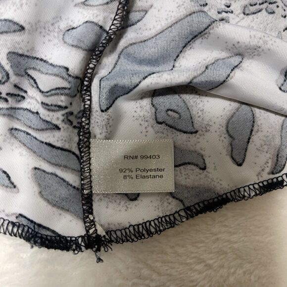 BOSTON PROPER Y2K Leopard Print Sexy V Neck Top Size S Ruched Fitted Gemma SOA - Picture 7 of 10